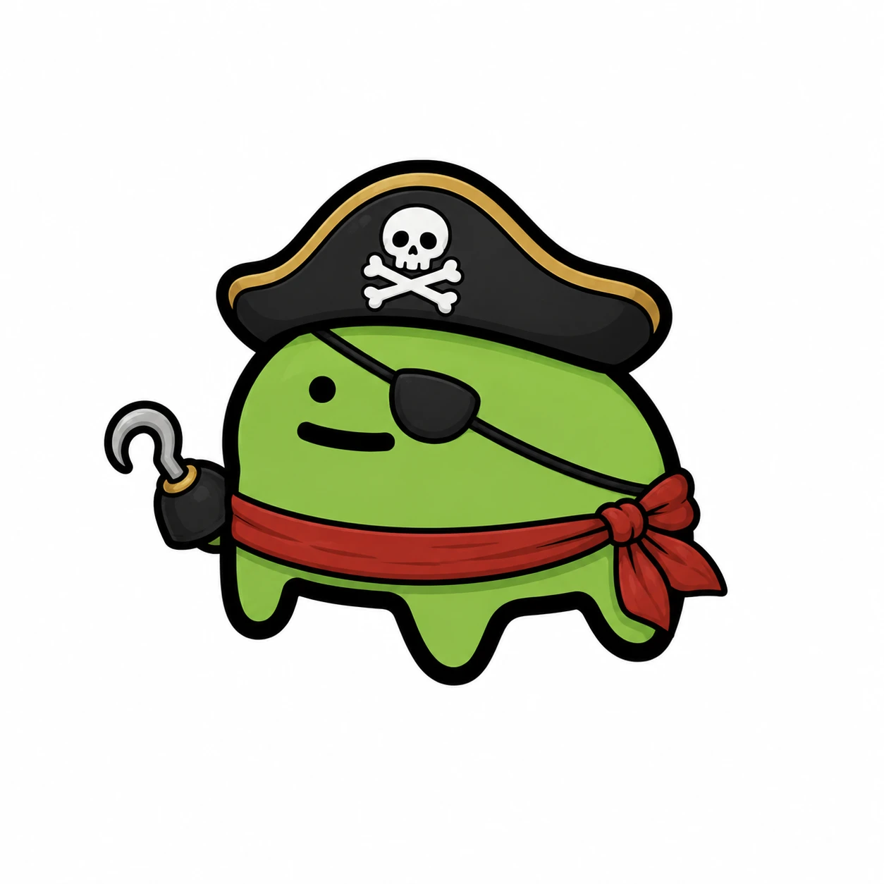 Freg dressed as a pirate